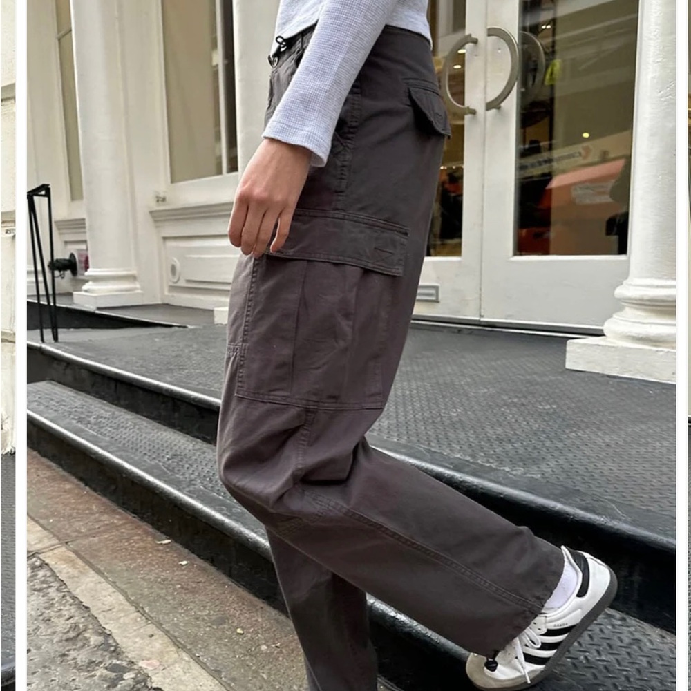 Gray cargo pants